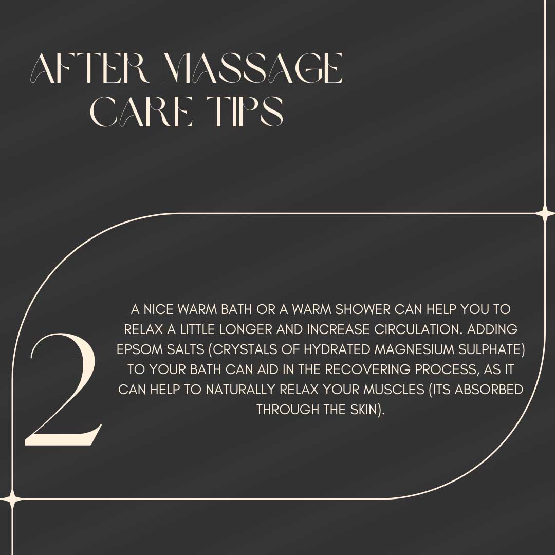 After Massage Care Tips