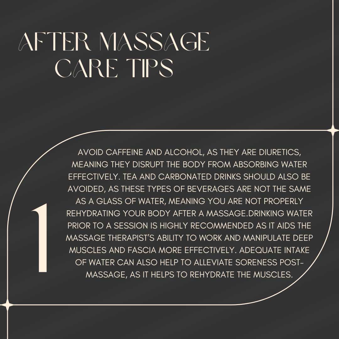 Massage Therapy After Care